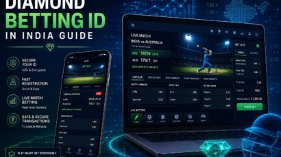 Diamond betting id online dashboard on mobile and laptop with live sports betting interface